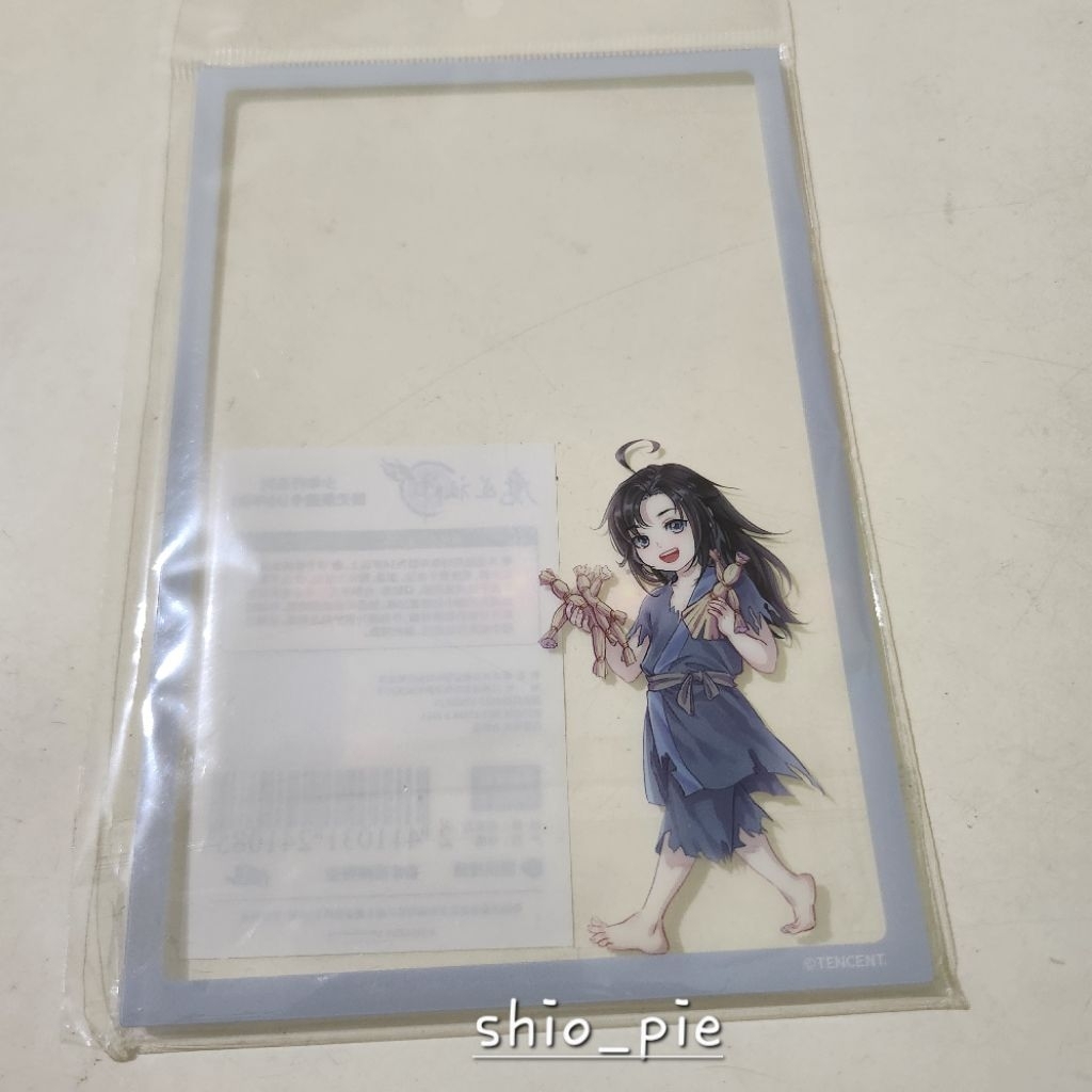Anime Mo Dao Zu Shi Shao Nian Hang Ver. Childhood Acrylic Clear Card Wei Wuxian