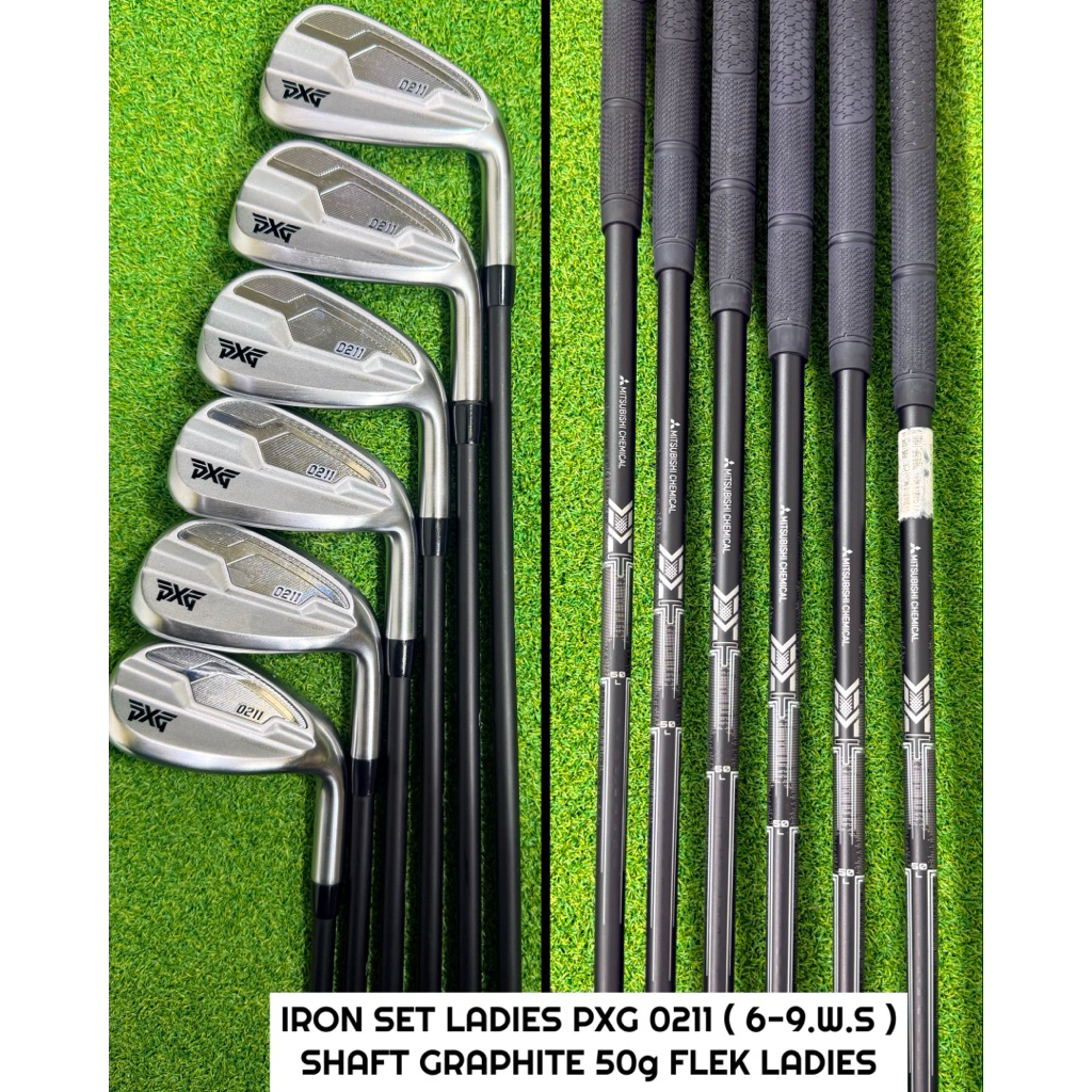 Iron Set Golf Ladies PXG 0211 Dual Core Shaft Graphite Flek ladies Bekas Original - Stick Golf Iron 