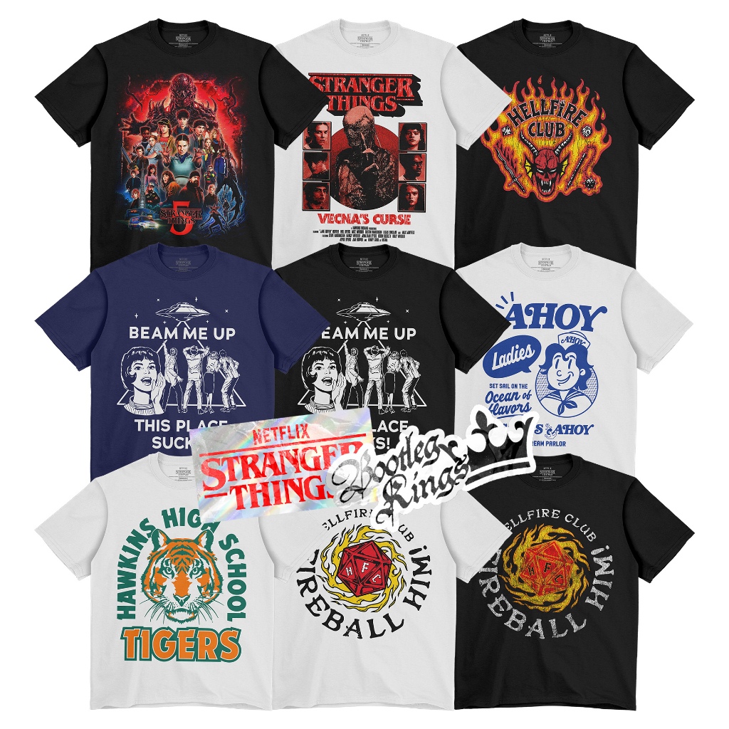 [ HOT ] STRANGER THINGS 5 OFFICIAL MERCHANDISE | NETFLIX | ELEVEN | DEMOGORGON | MOVIE TSHIRT | KAOS