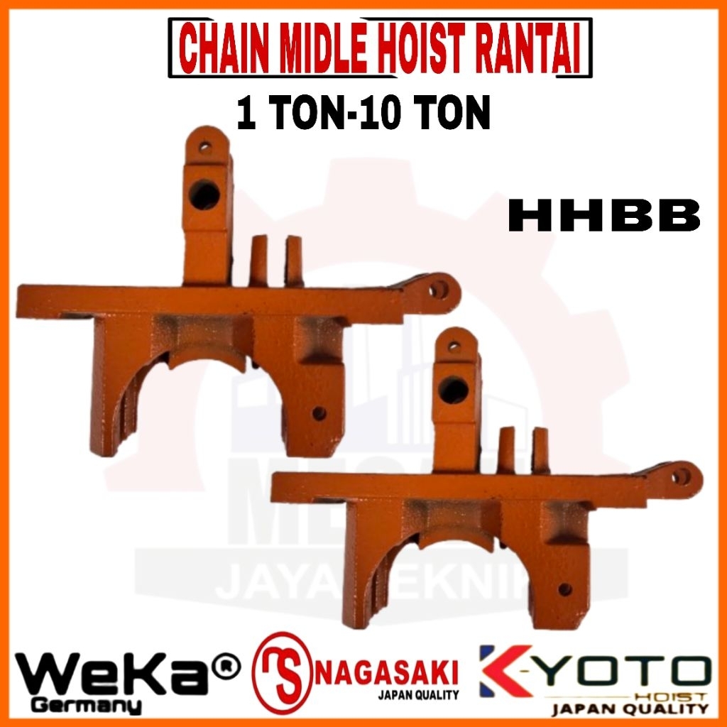 CHAIN MIDLE HOIST 1 TON DAN 2 TON 2 JALUR RANTAI 7.1 MM