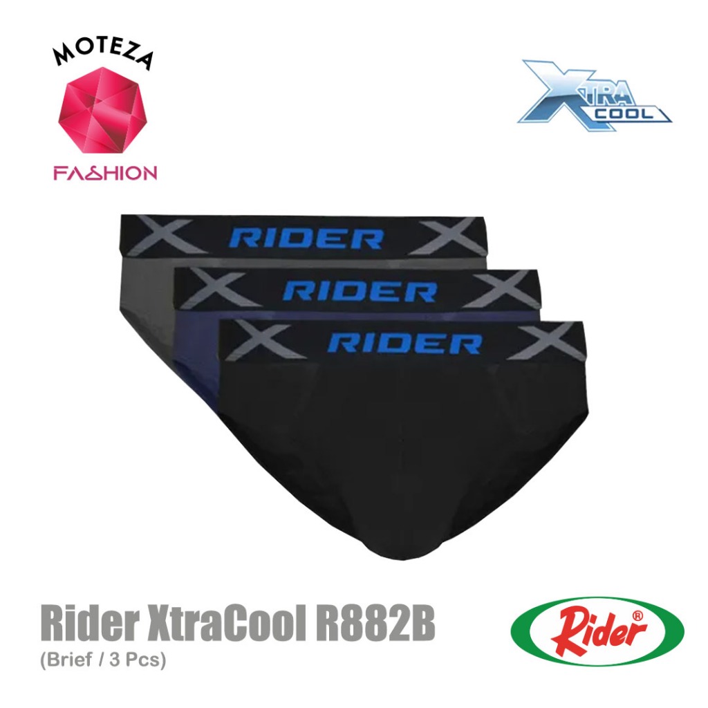 New Rider Xtracool R882B R 882 B Celana Dalam CD Pria Mini Brief - 1 Box isi 3 pcs
