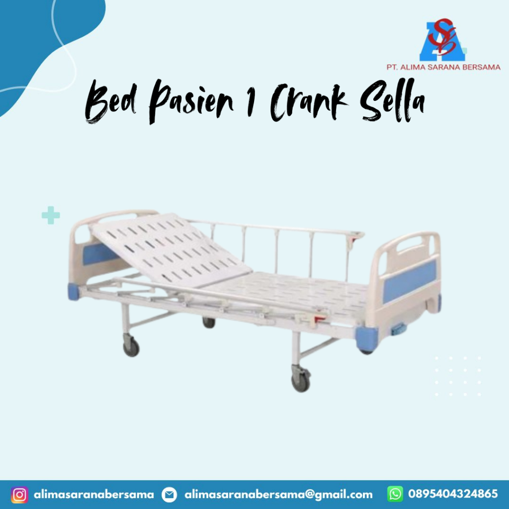 Bed Pasien 1 Crank Sella