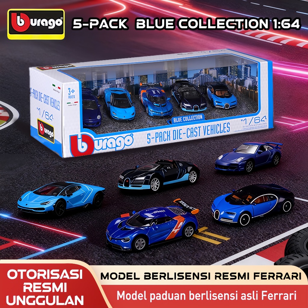Bburago 1:64 Bburago 5-Pk. (horizontal pack) Combine Collection #WB