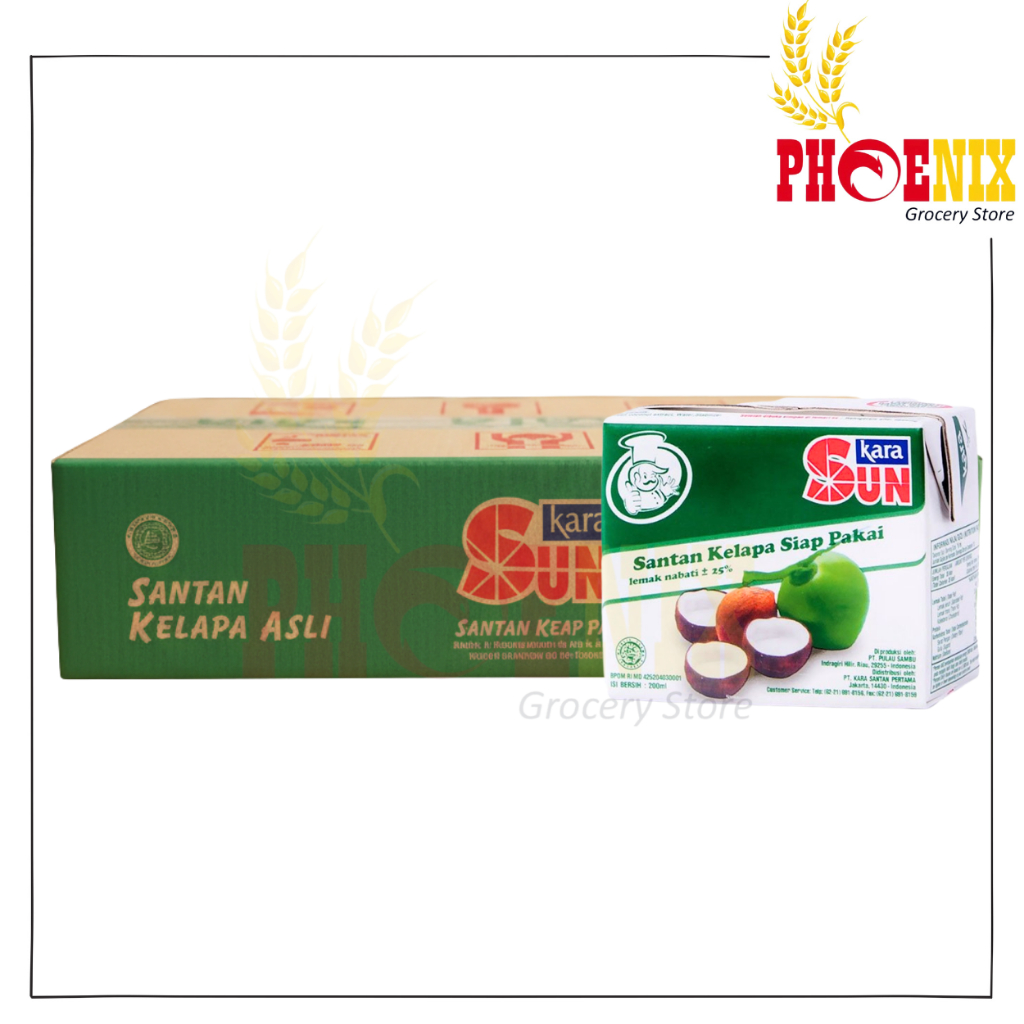 Sun Kara Santan Instan 1 dus isi 12 @200ml