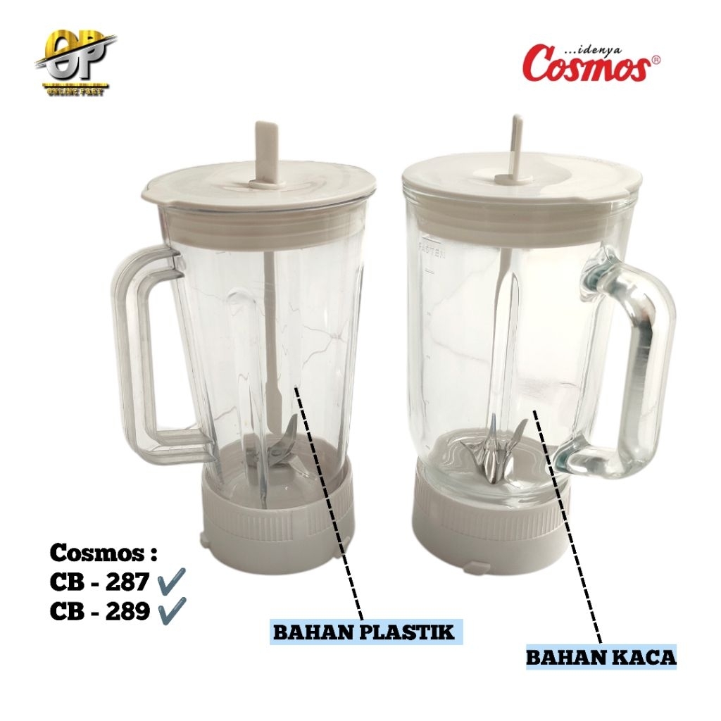 Cosmos CB 287 CB 289 Blender / Gelas Blender Cosmos CB 287  CB 289 Kapasitas 1 Liter