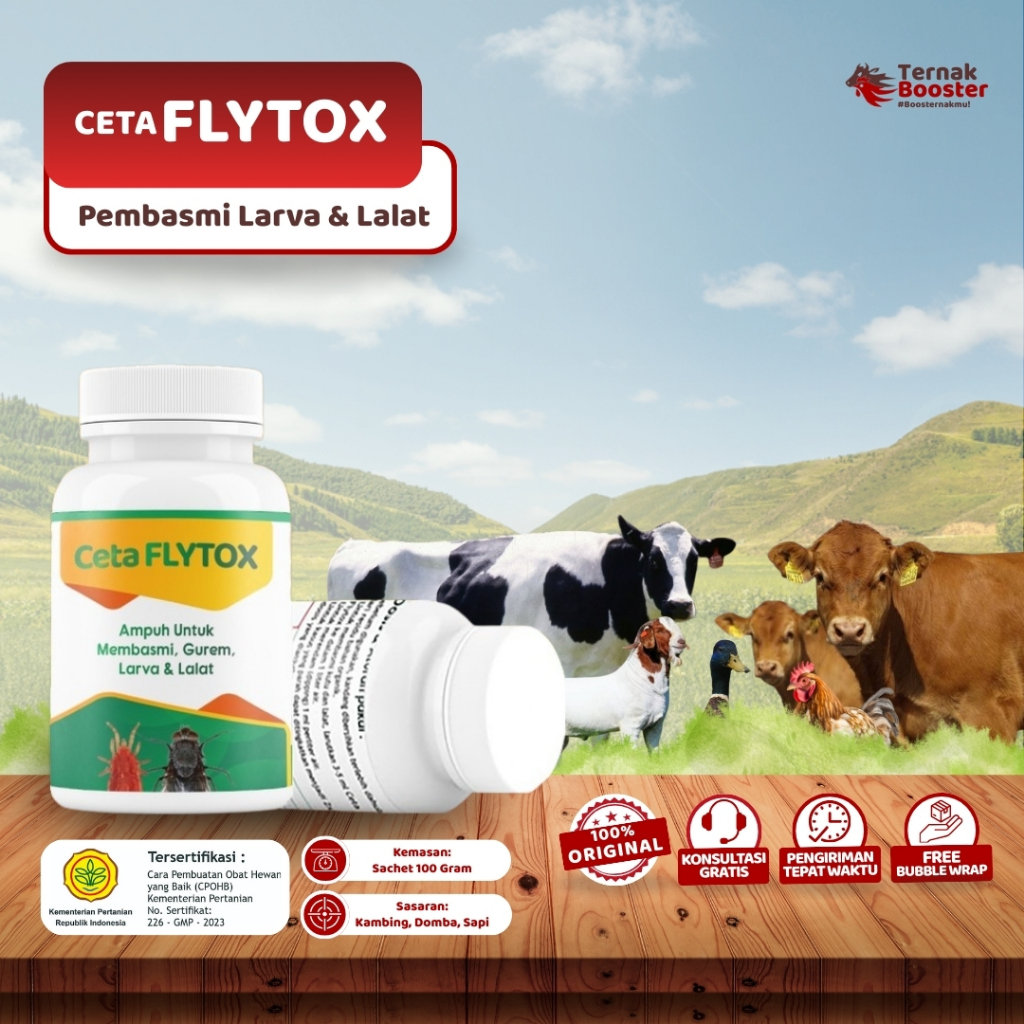 Ceta Flytox Obat Lalat Nyamuk Ternak Ampuh 100ml