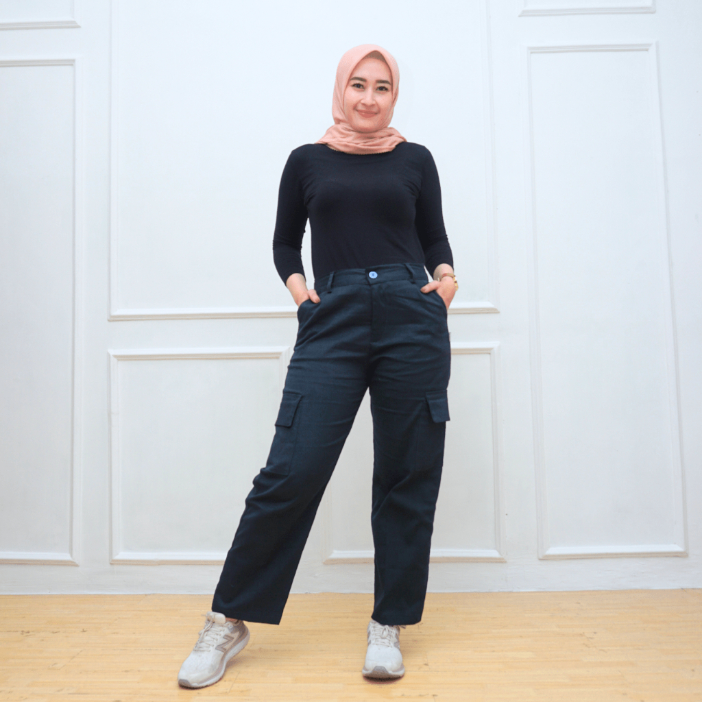 QUTBY - CELANA CARGO PANTS WANITA JUMBO/CELANA PDL WANITA