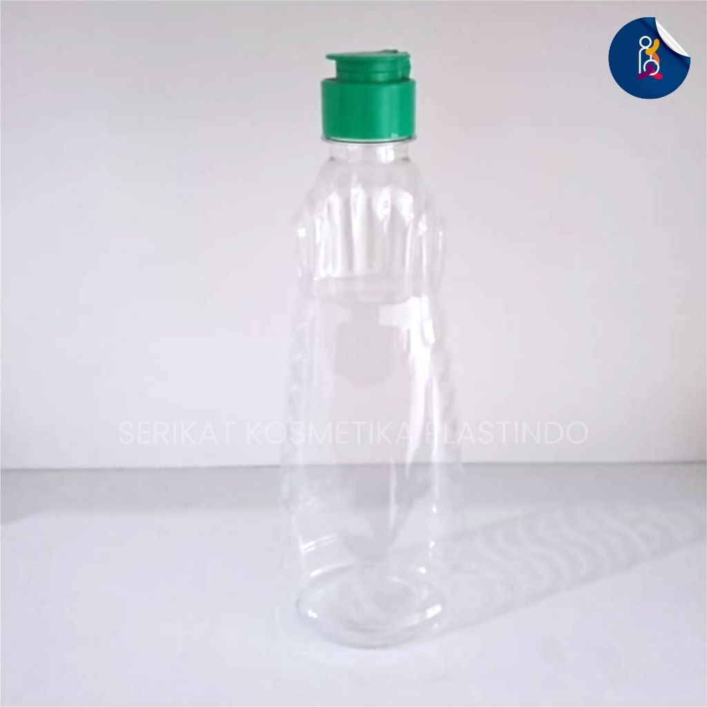 Botol Sabun Cuci Piring 450 ml Tutup Fliptop Jamur Hijau