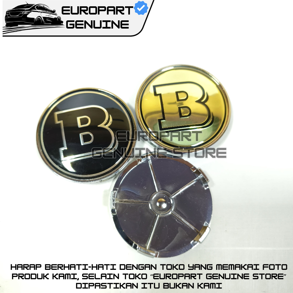 DOP VELG RODA EMBLEM BRBAUS 6,8CM MERCEDES BENZ 68MM BRABUS PREMIUM