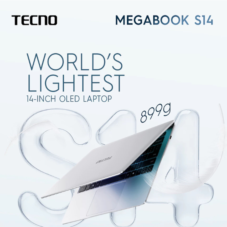 TECNO MEGABOOK S14 OLED - INTEL ULTRA 5 125H - RAM 16GB 1TB WINDOWS 14.0 2.8K 120HZ