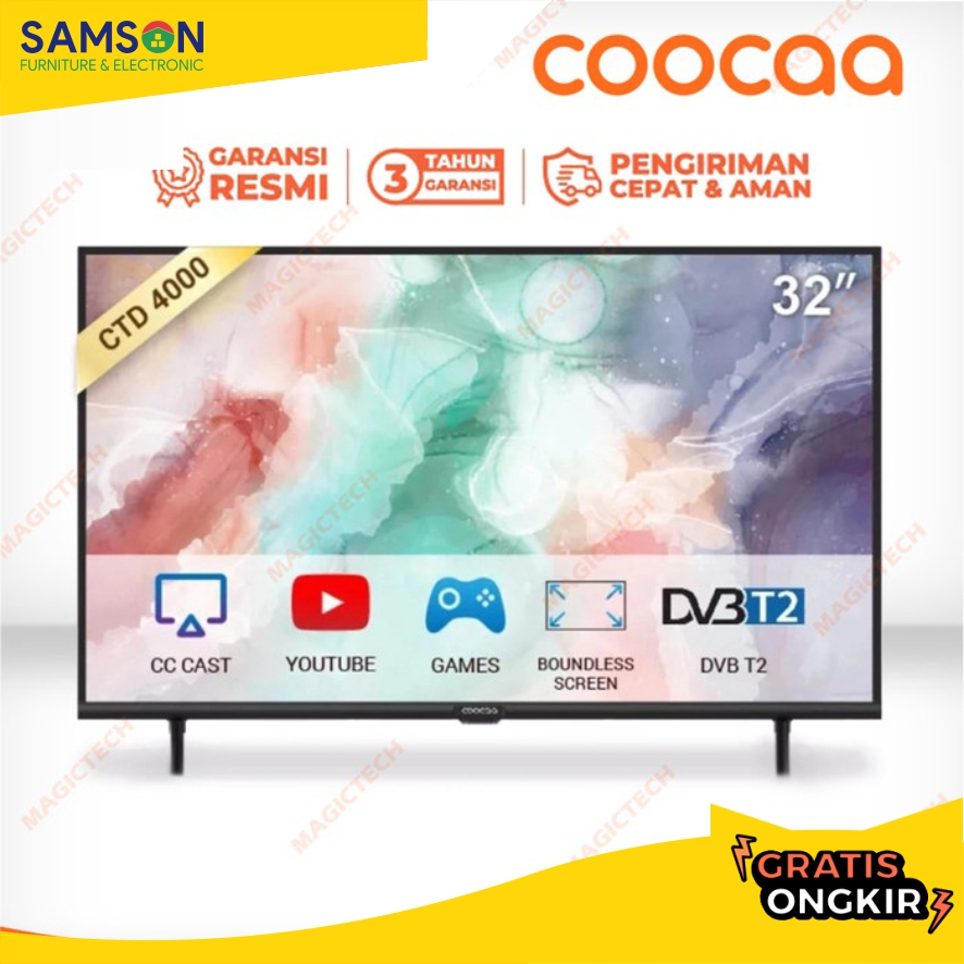 TV LED COOCAA 32 INCH / 32" 32CTD4000 SMART TV COOLITA OS DIGITAL