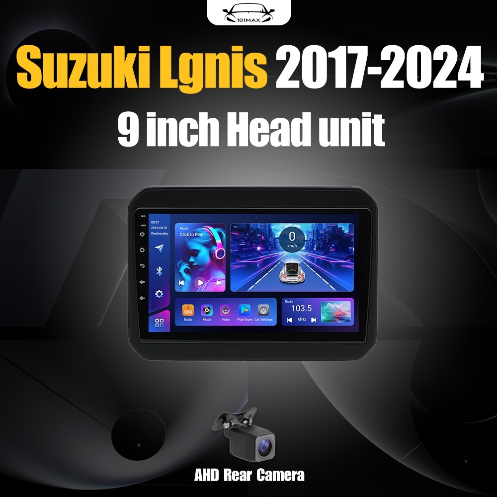Android 14 Head Unit 9" IPS For Suzuki Lgnis 2017-2024 Head Unit 8 Chip Nuklir 8+64GB/8+128GB Androi