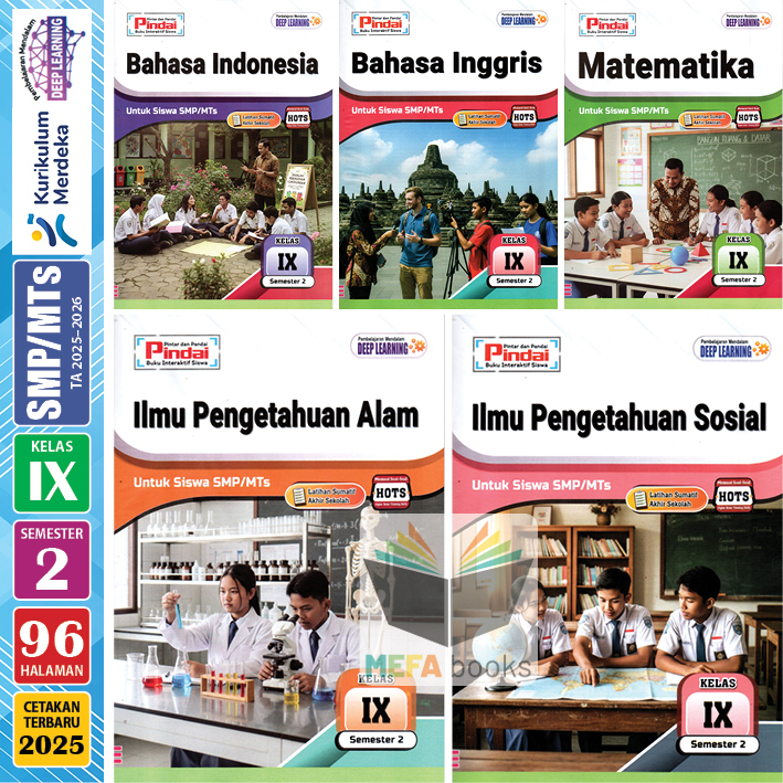 LKS Pindai SMP MTs Kelas 9 Semester 1 & 2 Kurikulum Merdeka CV Arya Duta