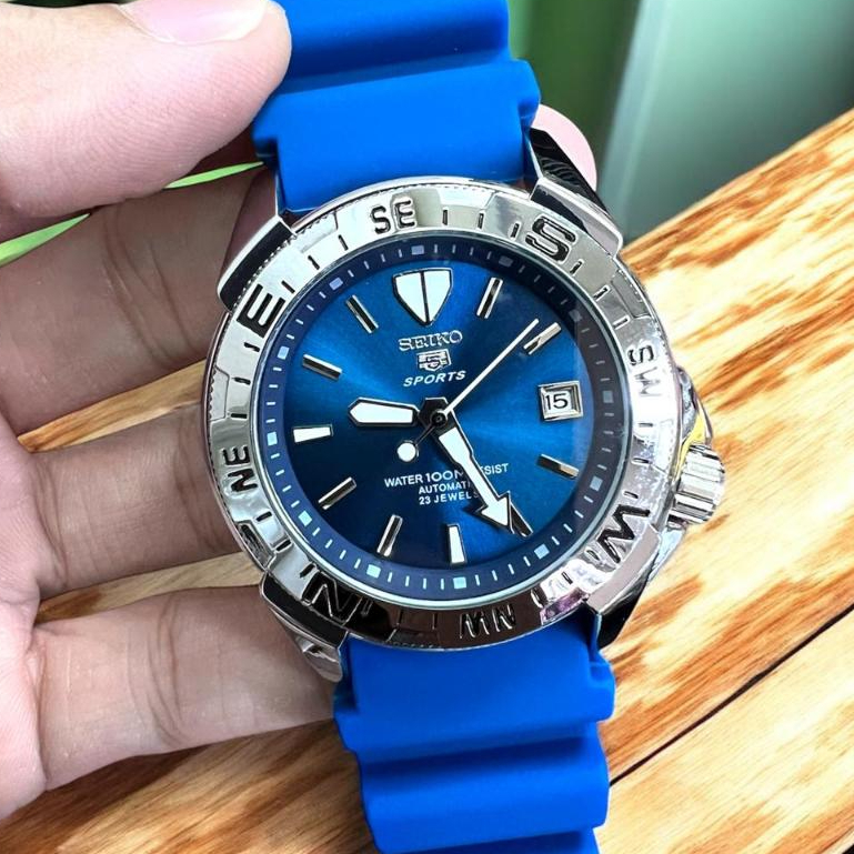 New Seiko Automatic seri PROSPEX SRPH75K1 |   Jam tangan kasual yang modis Jam Pria Tali Rubber / Se