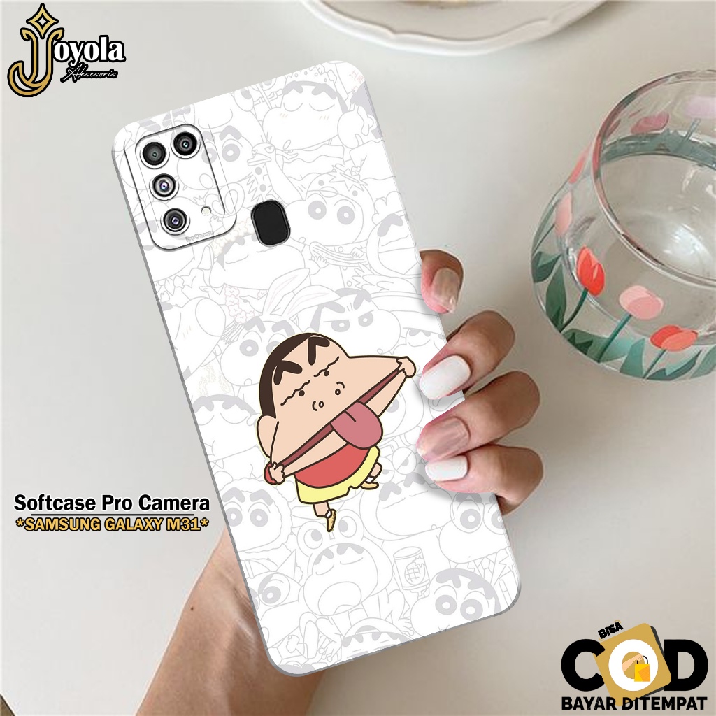 JOYOLA Case Samsung Galaxy M31 - Fashion Case Kartun - Softcase Samsung Galaxy M31 - Pro Camera - Ca