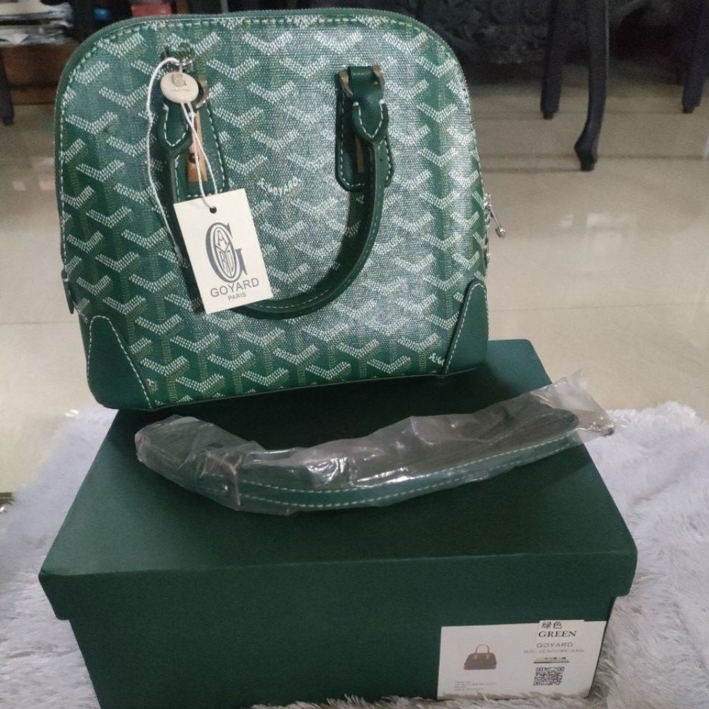 tas mini vendome bag GOYARD green