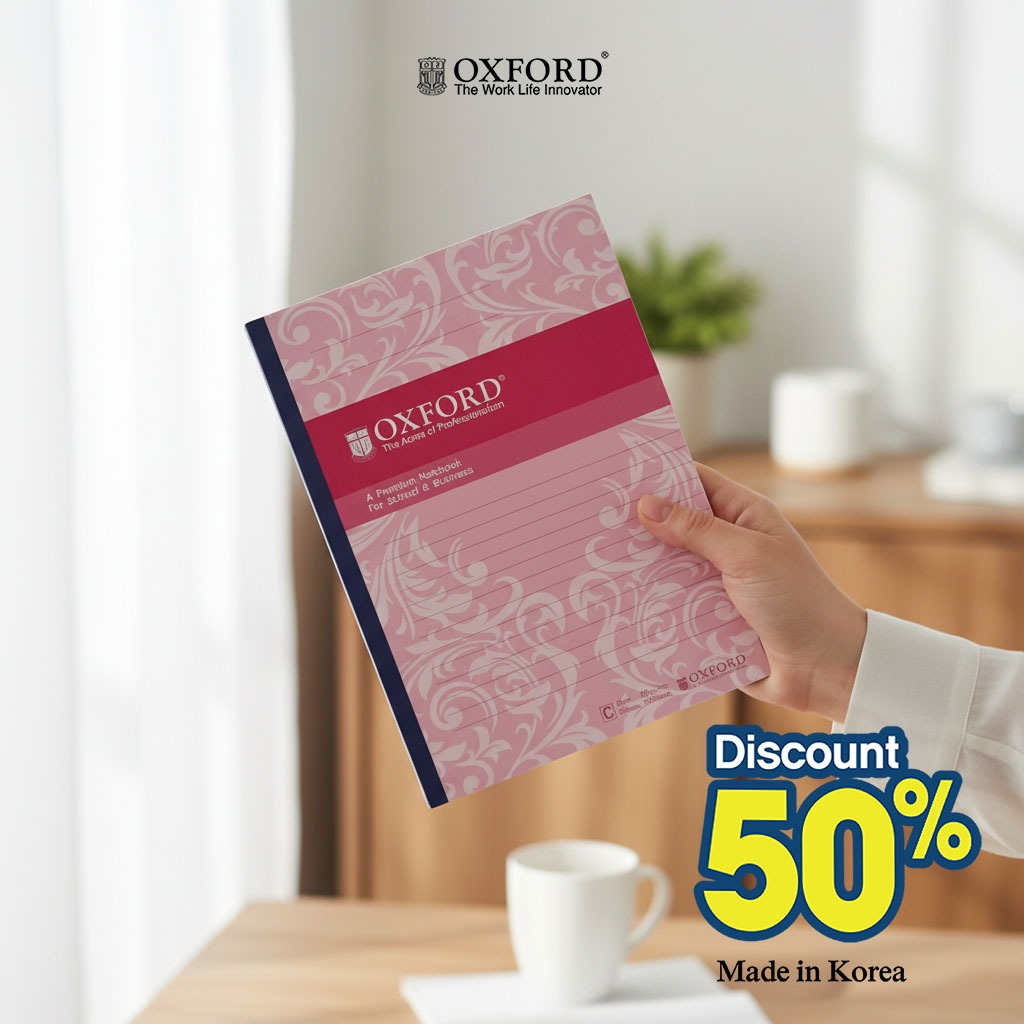 Oxford Buku Tulis B5 100 Lembar Floral Cover
