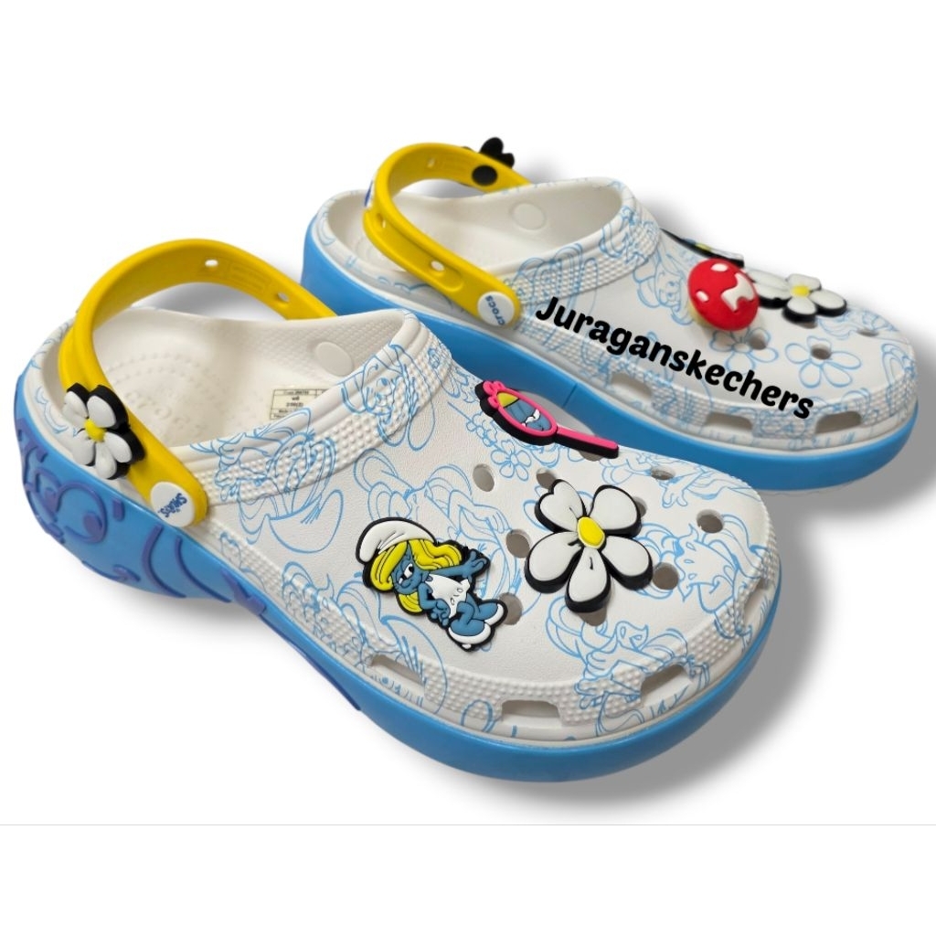 BIG PROMO SANDAL CROCS PLATFORM SMURF/CROCS PLATFORM/SANDAL SELOP WANITA/SANDAL WANITA/SANDAL WANITA