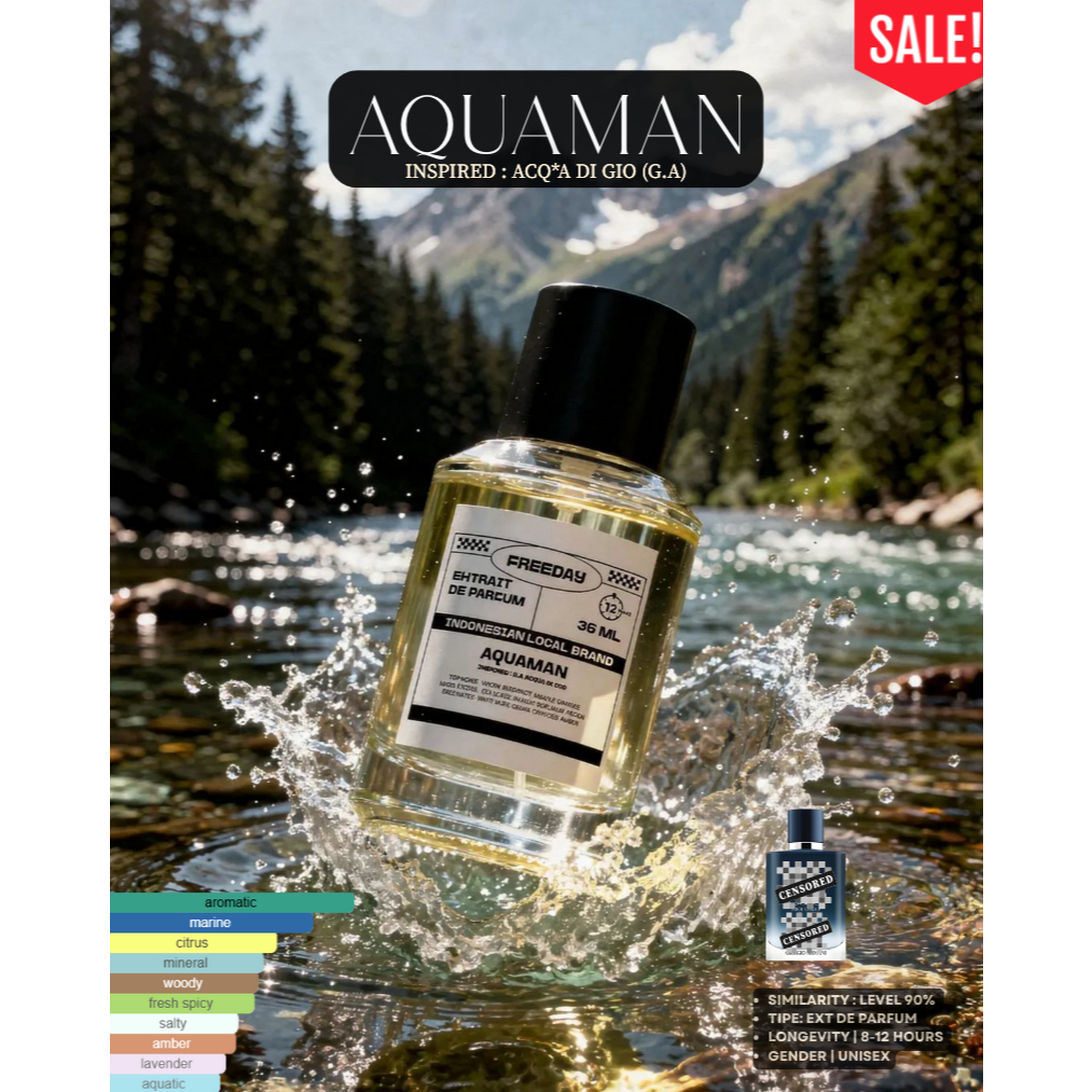 FREEDAY ACQUA DI G1O PARFUM PREMIUM Pria dan Wanita Special Bundling 35ml Parfume Unisex