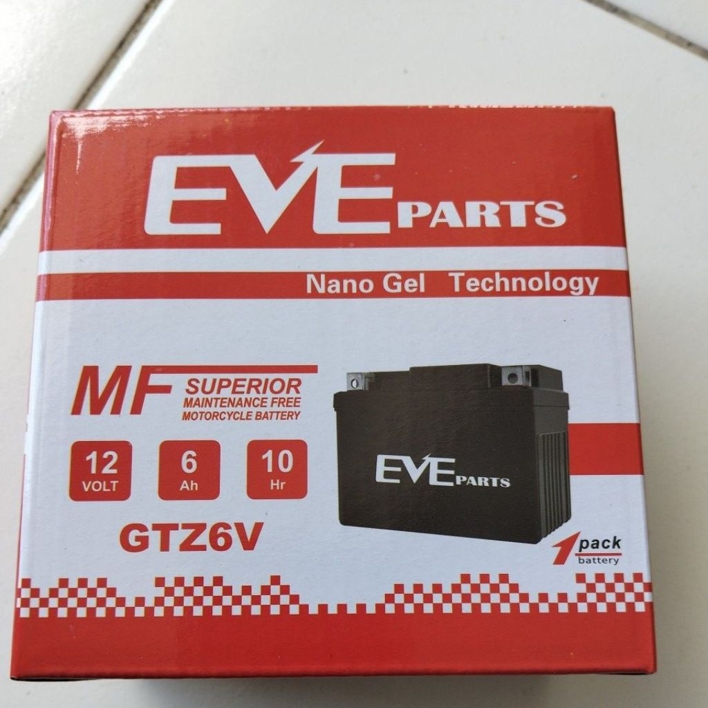 AKI KERING MOTOR  GTZ6V EVE ACCU GTZ6V NMAX