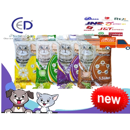 PASIR KUCING GUMPAL WANGI PAWSITIVE 5.5 L