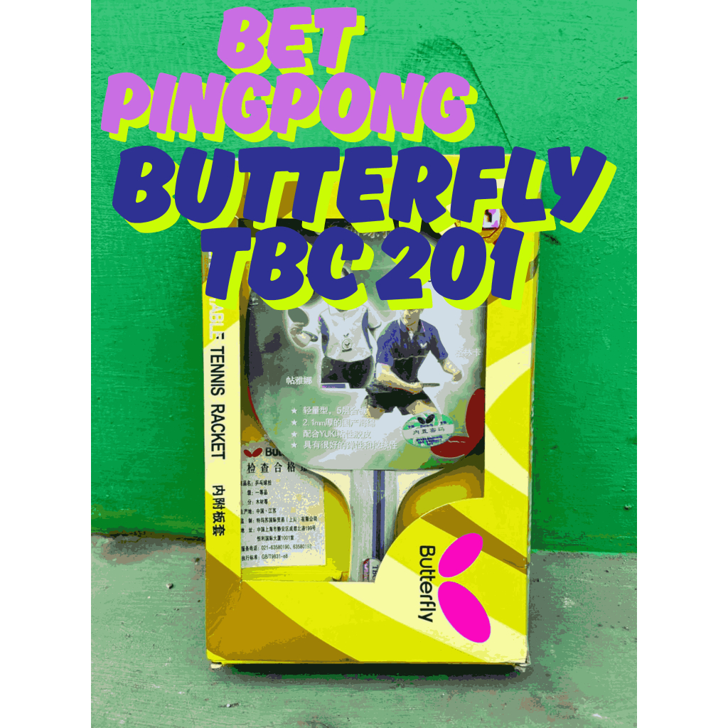 BET BAD PINGPONG RAKET TENIS MEJA BUTTERFLY TBC 201 MURAH
