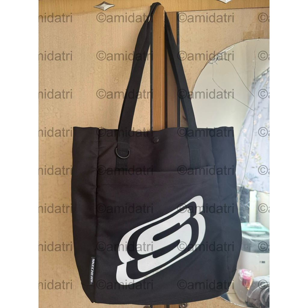 Preloved Skechers Tote Bag - Black