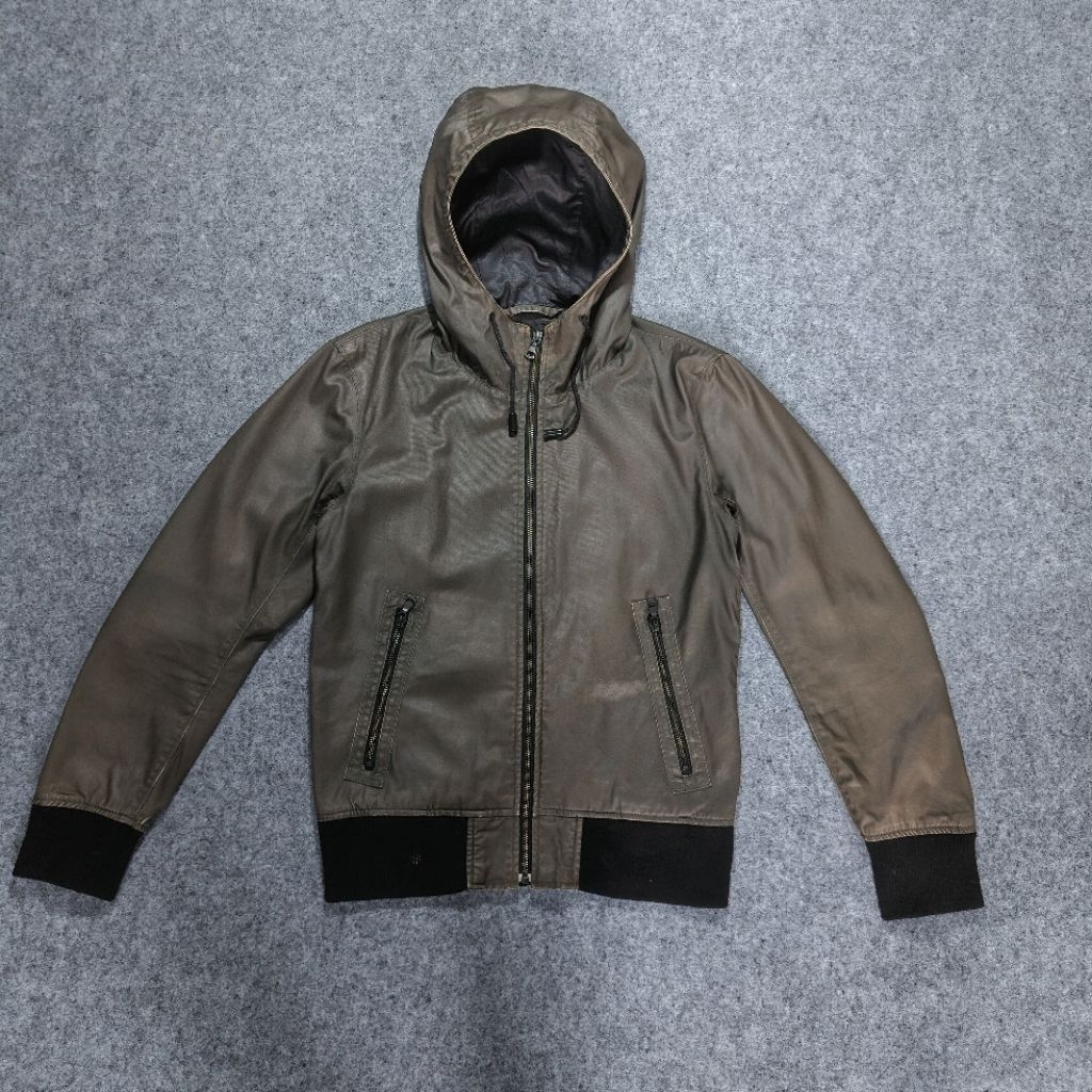 Uniqlo coated cloth bomber jacket
