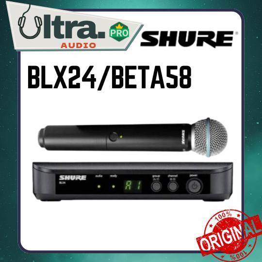 Shure BLX24BETA58 / BLX24/BETA58 / BLX 24 BETA 58 Mic Wireless Vocal System ORIGINAL