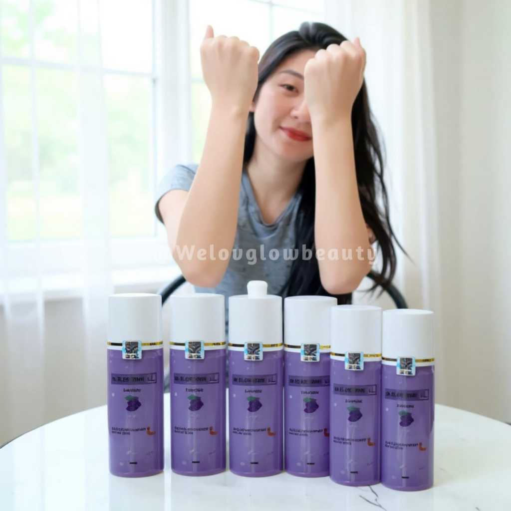 Paket Grosir 8 Botol HB Anggur Platinum Original BPOM Whitening Skin Booster