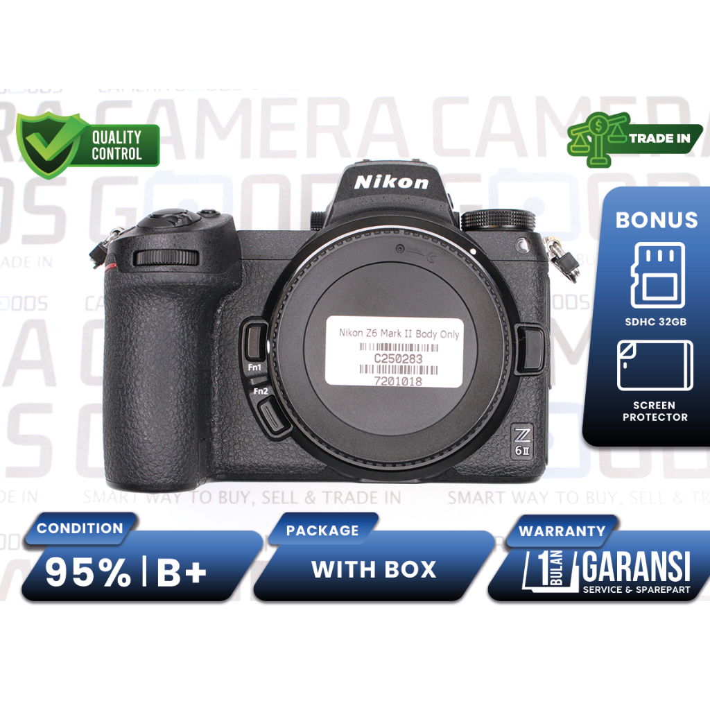 Kamera Nikon Z6 II Full Frame Camera Digital Mirrorless Second Bekas Grade B+ / Nikon Z6II - C250283