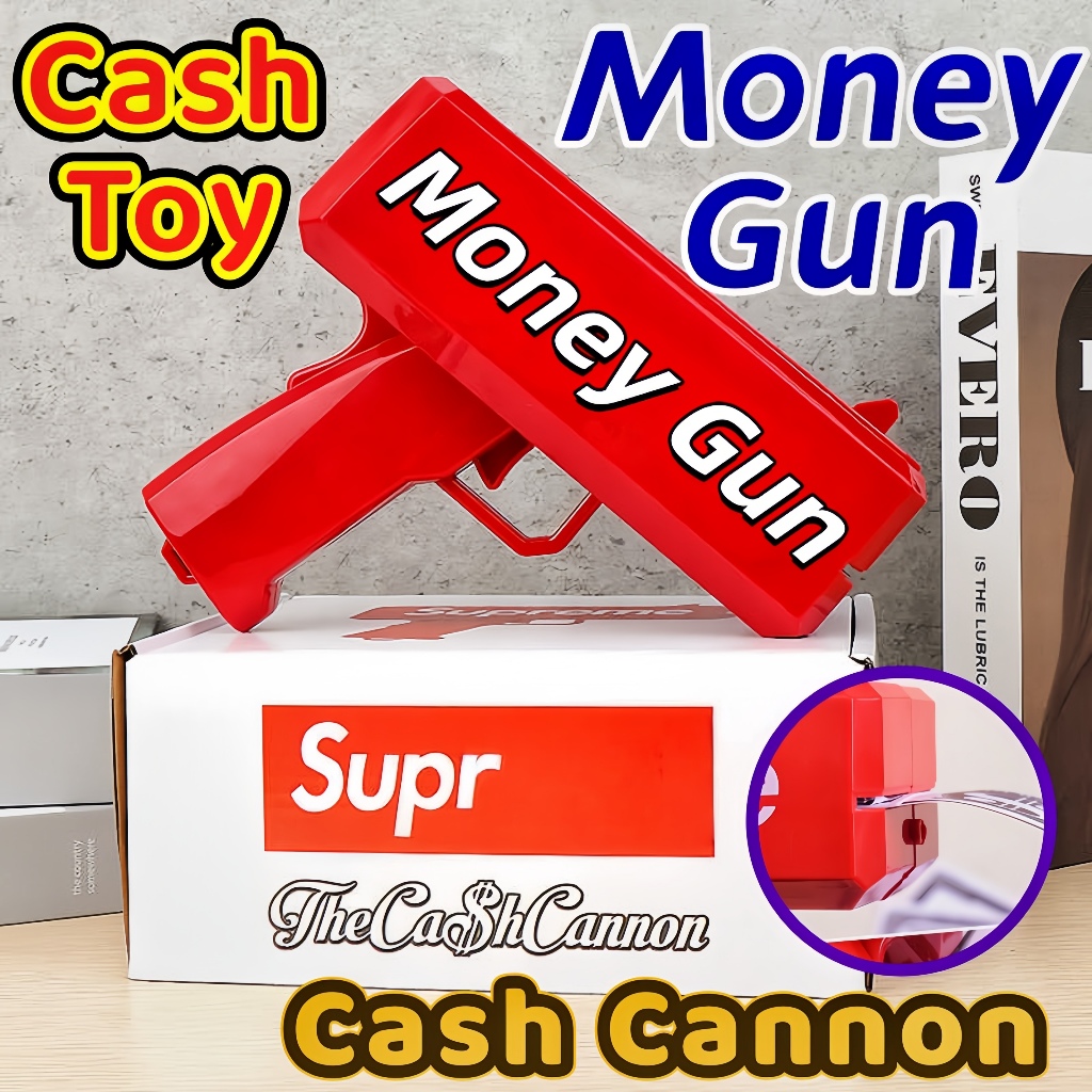 CASH TOY mainan uang kertas semprotan pesta perayaan mesin penyemprot uang kertas mainan uang kertas