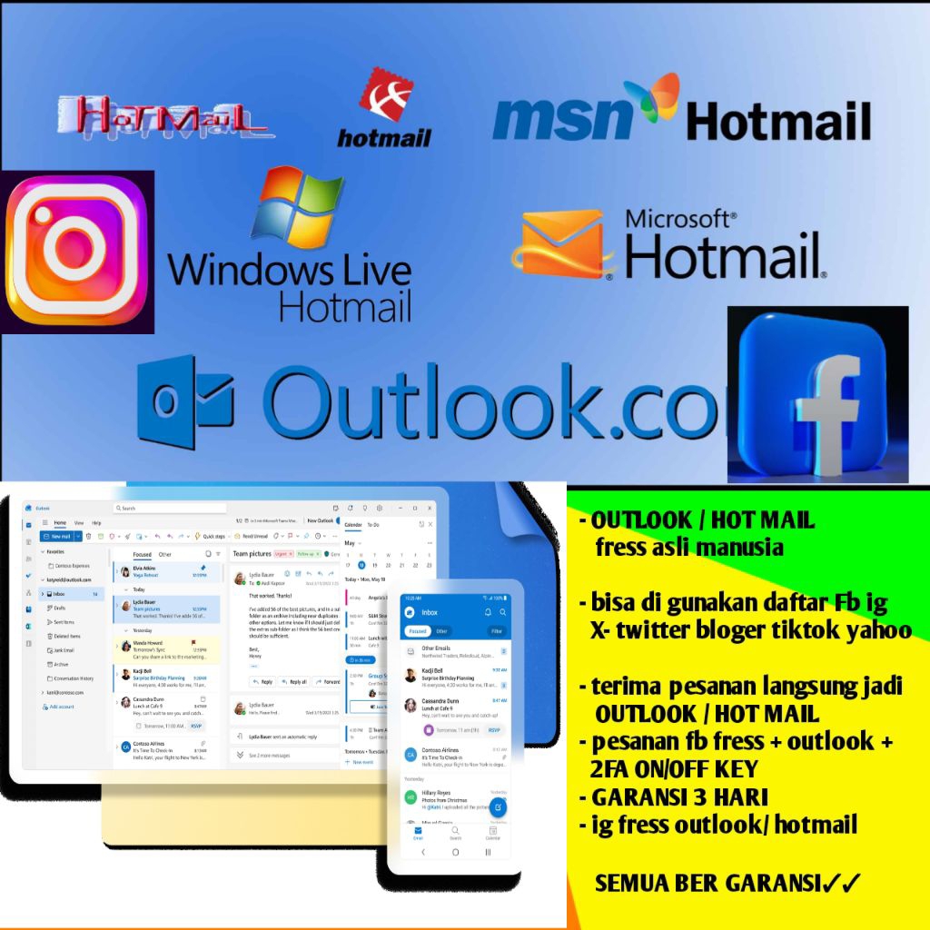 email microsoft outlook/hotmail