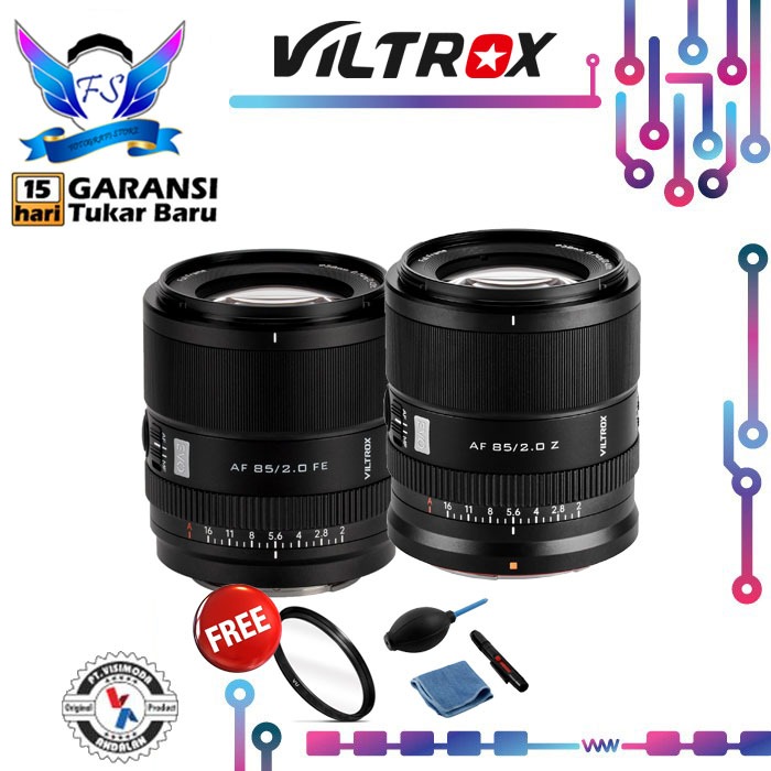 Viltrox AF 85mm F2 EVO for Sony FE Nikon Z Full Frame Lensa Viltrox 85 mm f/2 Garansi Resmi