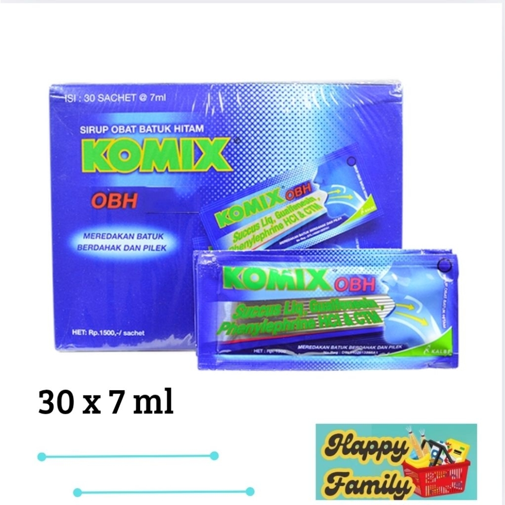 Komix OBH Obat Batuk dan Pilek biru