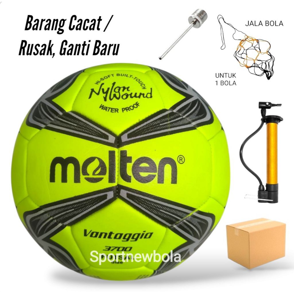 Bola Futsal MOLTEN VANTAGGIO Asli Jahit . Bola Futsal Size 4 . Bola Molten Futsal