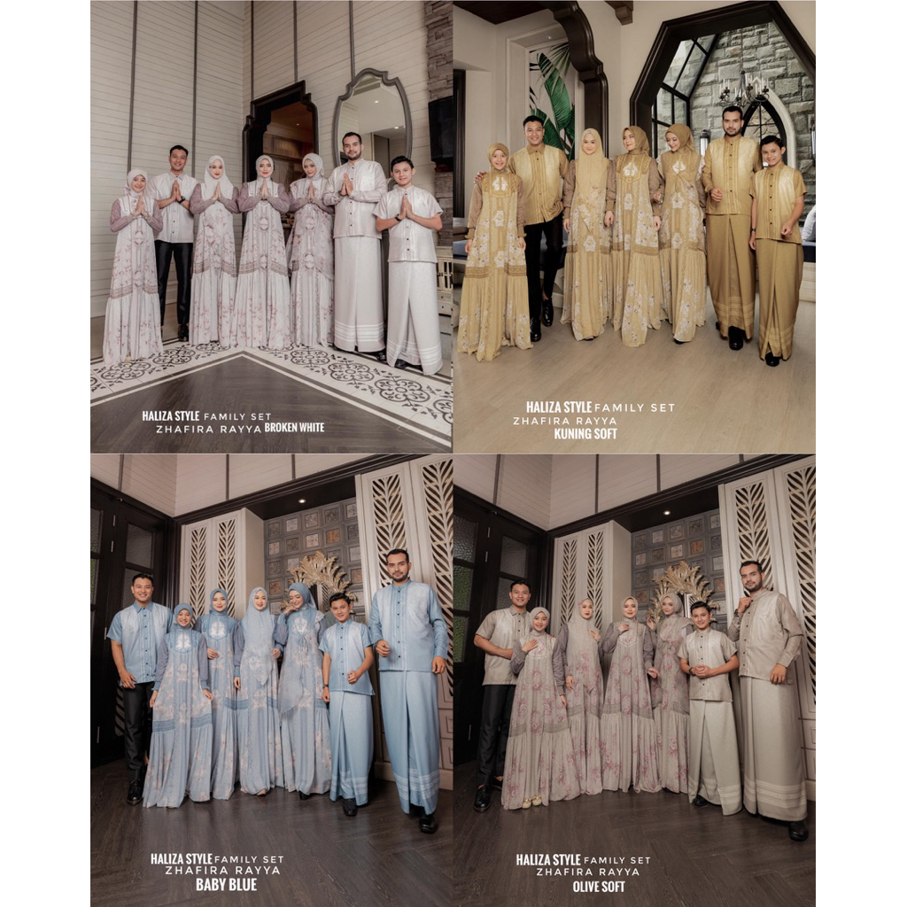 ZHAFIRA RAYA FAMILY SET BY HALIZA SYARI