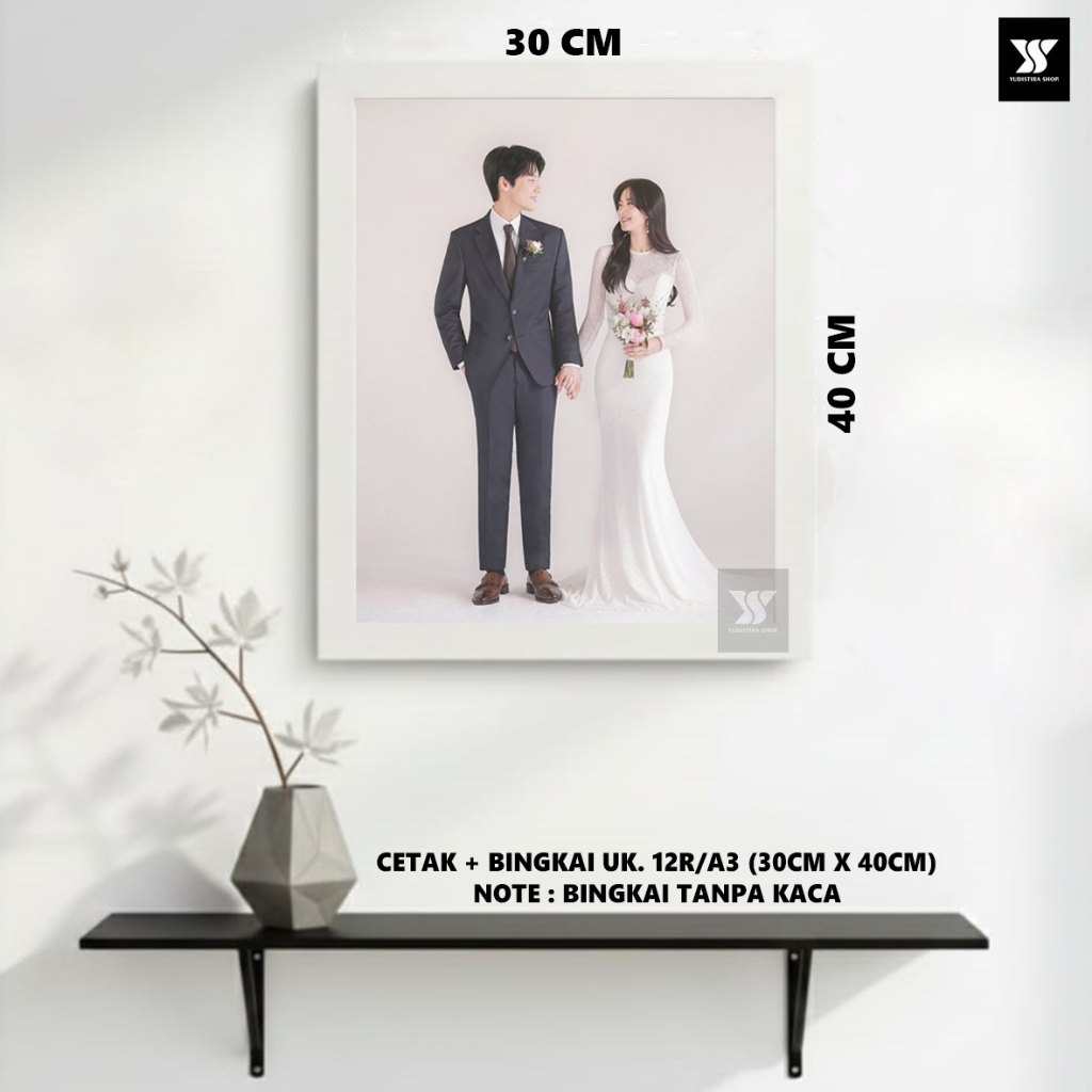CETAK FOTO + PIGURA 12R/A3/CETAK FOTO MURAH/CETAK FOTO LAB LAMINASI/CETAK + BINGKAI TANPA KACA UK. 1