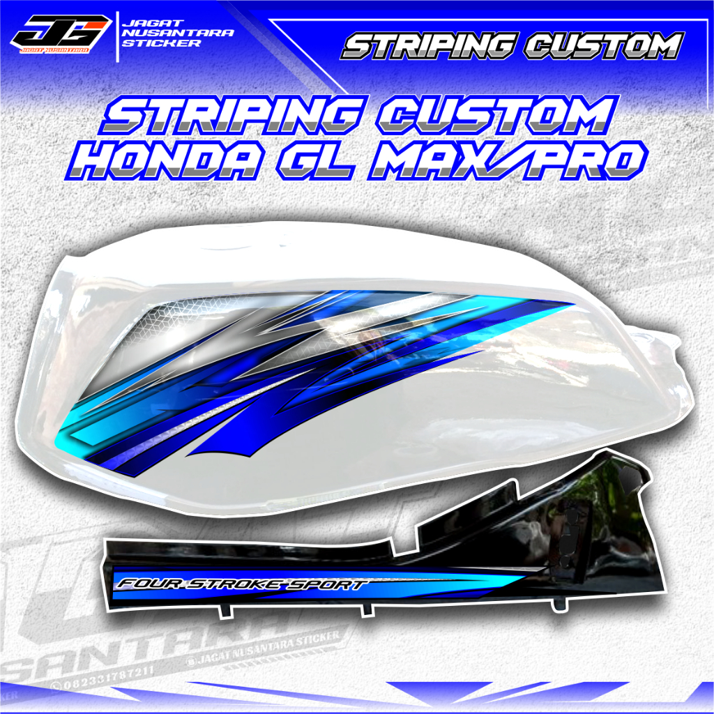 STRIPING HONDA GL PRO MAX NEOTECH, STRIPING GL MOTIF AIRBRUSH, STRIPING GL MOTIF KARBON, STRIPING GL