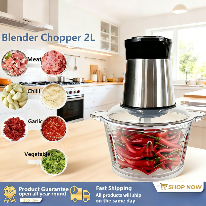 Philips Chopper Blender Penggiling Daging Penggiling Daging Bumbu Cabai Serbaguna