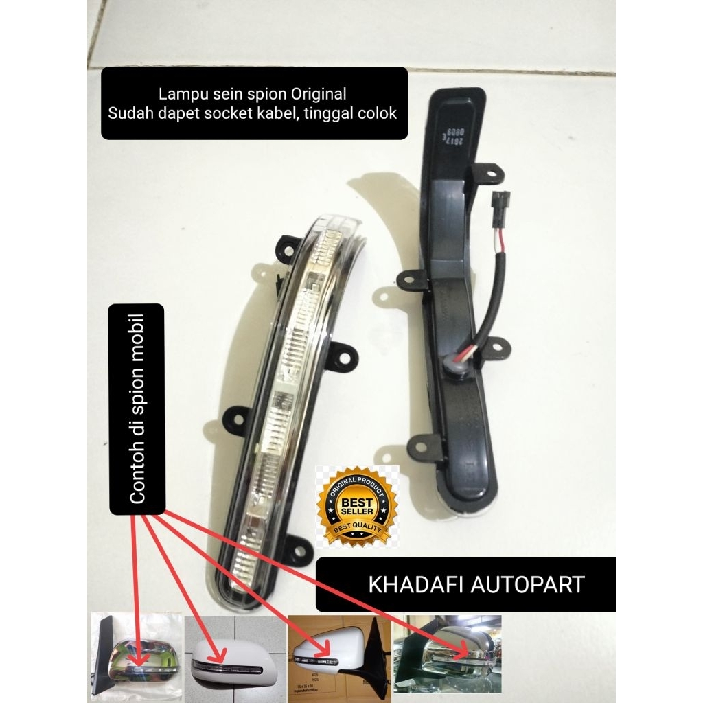Lampu sein spion Original Yaris Toyota Yaris bakpao sen panjang 2007-2013