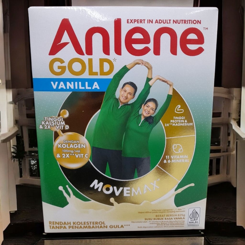 Anlene gold 5x vanila original & coklat 825g_kedai susu