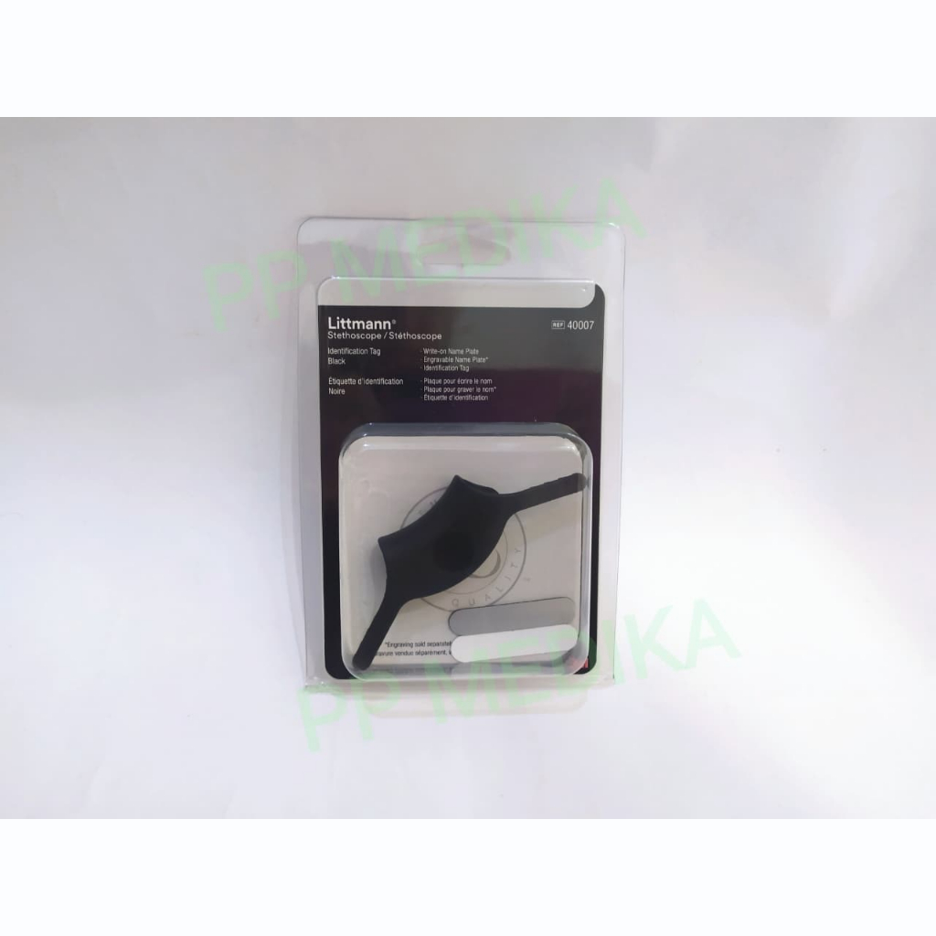 (Tanpa Grafir) Name Tag ID Tag Stetoskop Littmann / identification Tag - ORIGINAL