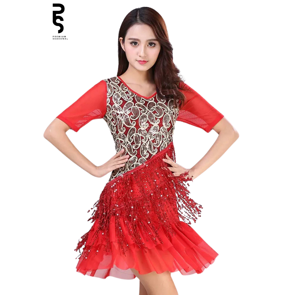 SONA DRESS - Dress Tari Line Dance Tile