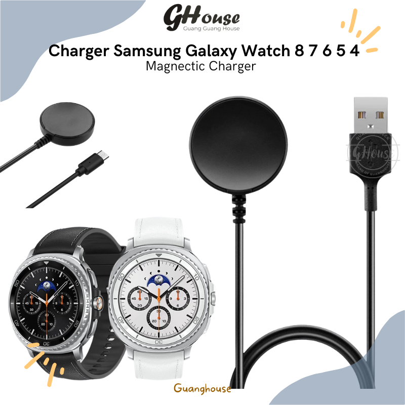 Dock Charger Samsung Galaxy Watch 8/7/FE/6/6Classic/5/5PRO Kabel Dock Holder Kabel Charger Samsung G