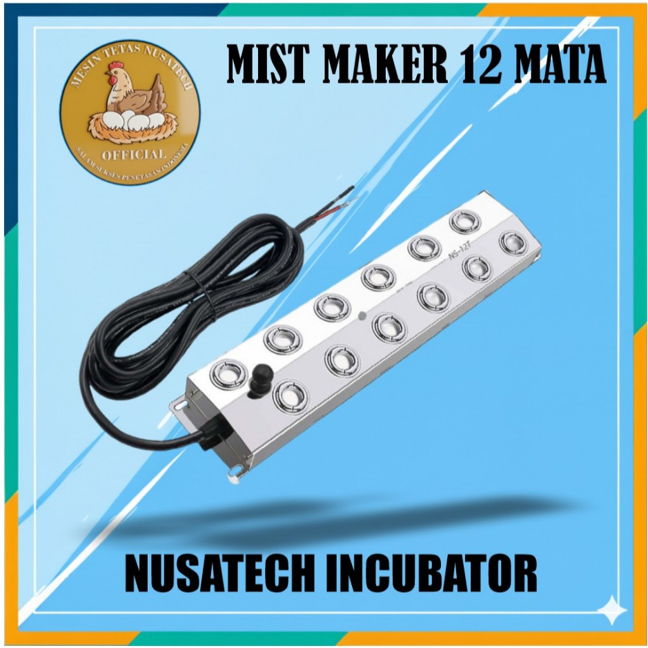 Mist Maker Ultrasonic 12 mata Pengkabut/Pengembun Humifider Terbaru