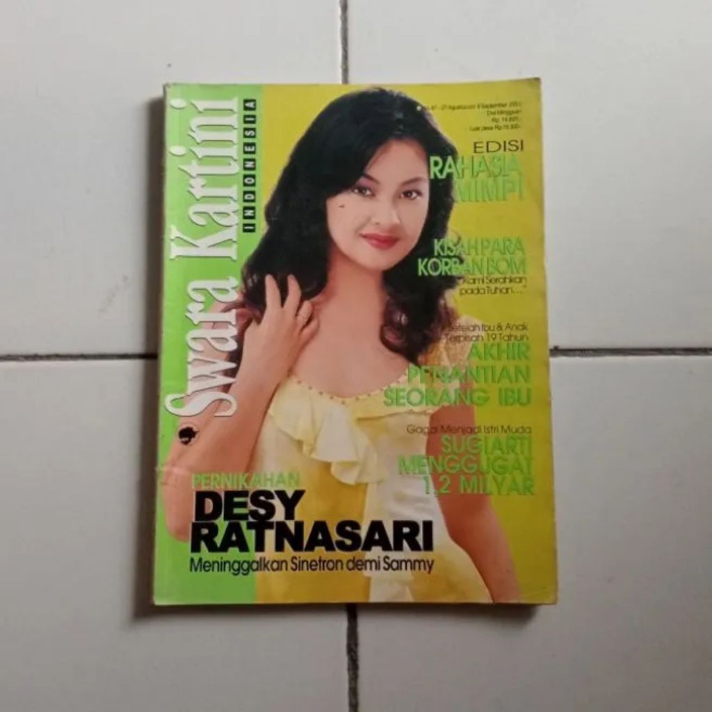 Majalah Swara KARTINI Original Bekas Baca Deskripsi