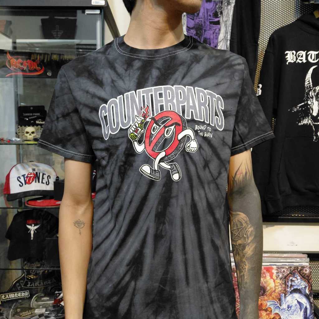 T Shirt Band Official COUNTERPARTS - BOUND TO TIE DYE Original