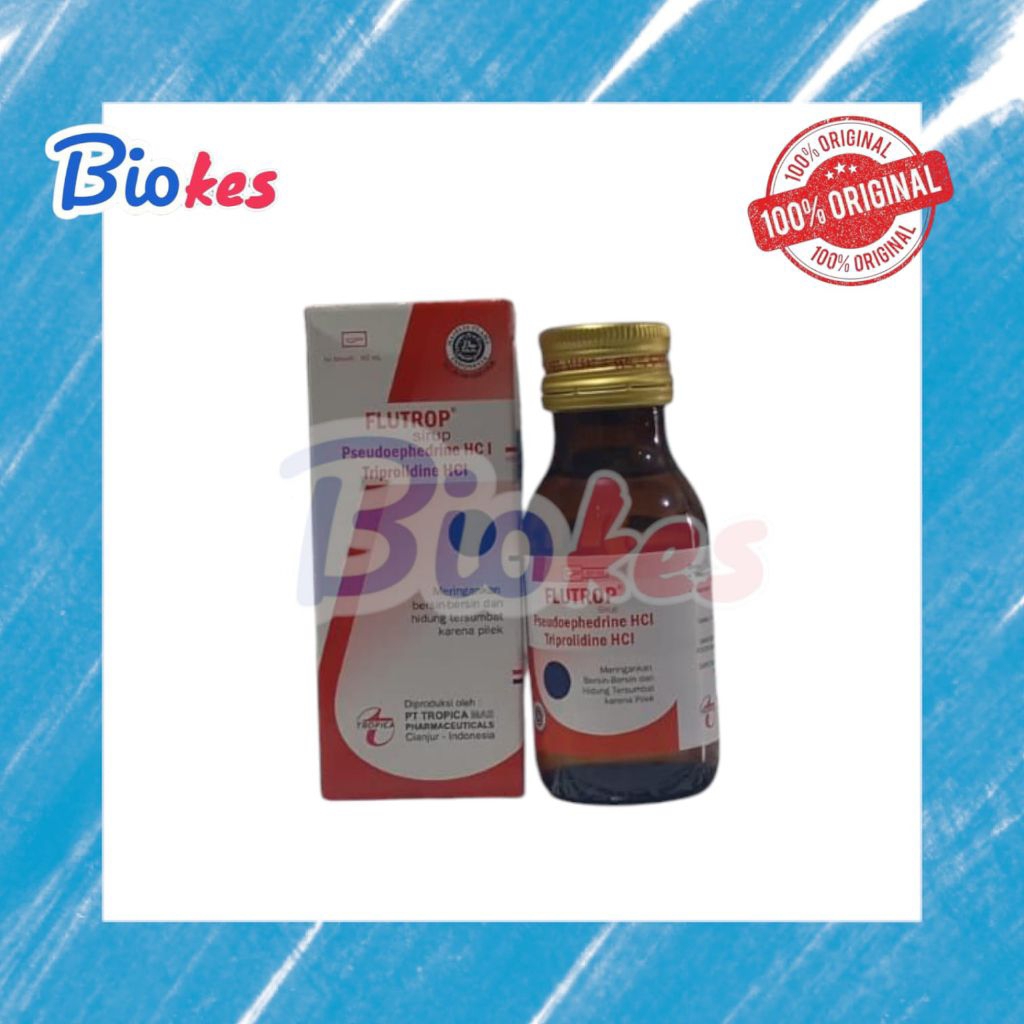 FLUTROP SIRUP 60ML meringankan gejala flu dan rhinitis alergi