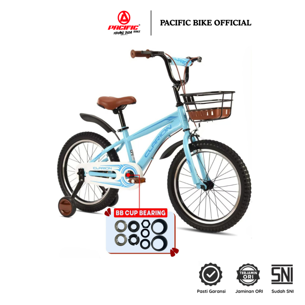 Pacific Bike Sepeda Anak Clarion 8505 BB Cup Bearing Ban 2.40 Size 12/16/18